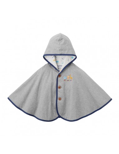 PONCHO EN COTON GRIS s'inspire de l'anatomie humaine