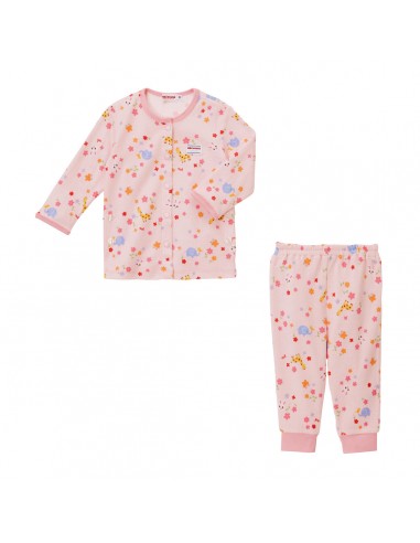 PYJAMA ROSE MOTIFS ANIMAUX en linge