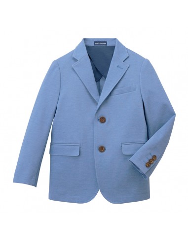 VESTE EN COTON BLEUE soldes