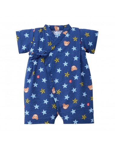 JINBEI BLEU MARINE MOTIF  ÉTOILES ET PUCCI Véritable concentré