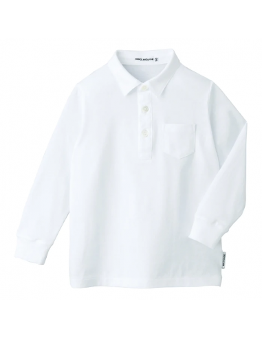 POLO BLANC MANCHE LONGUE acheter