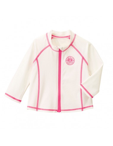 VESTE ANTI UV AQUATIQUE BLANCHE & ROSE pas cheres