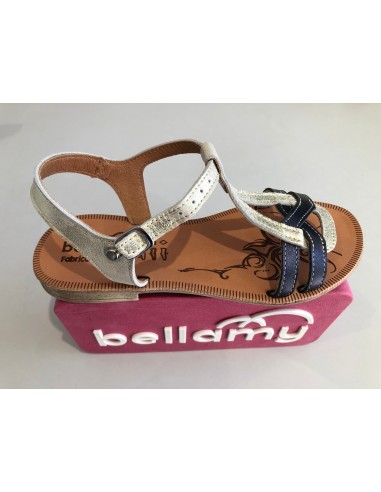 Sandalettes Bellamy tilou marine Jusqu'à 80% De Réduction