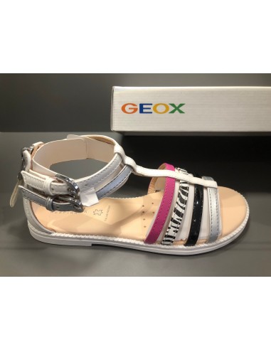 Sandalettes Geox Karly white silver black votre