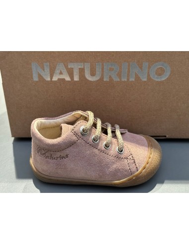 Bottines naturino cocoon Suède glitter rose en ligne des produits 