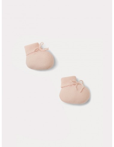 Chaussons en cachemire bébé rose pâle Venez acheter